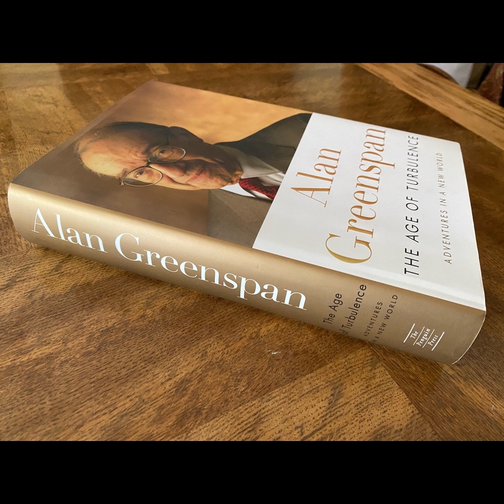 Signed copy Alan Greenspan The Age of Turbulence